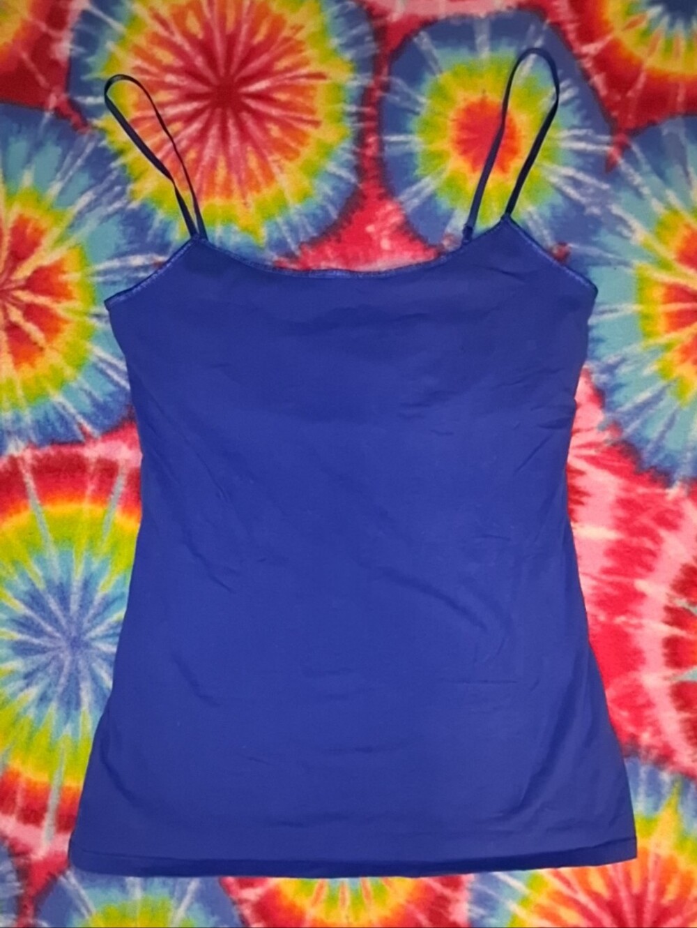 No Boundaries Royal Blue Spaghetti Strap Camisole Size Large